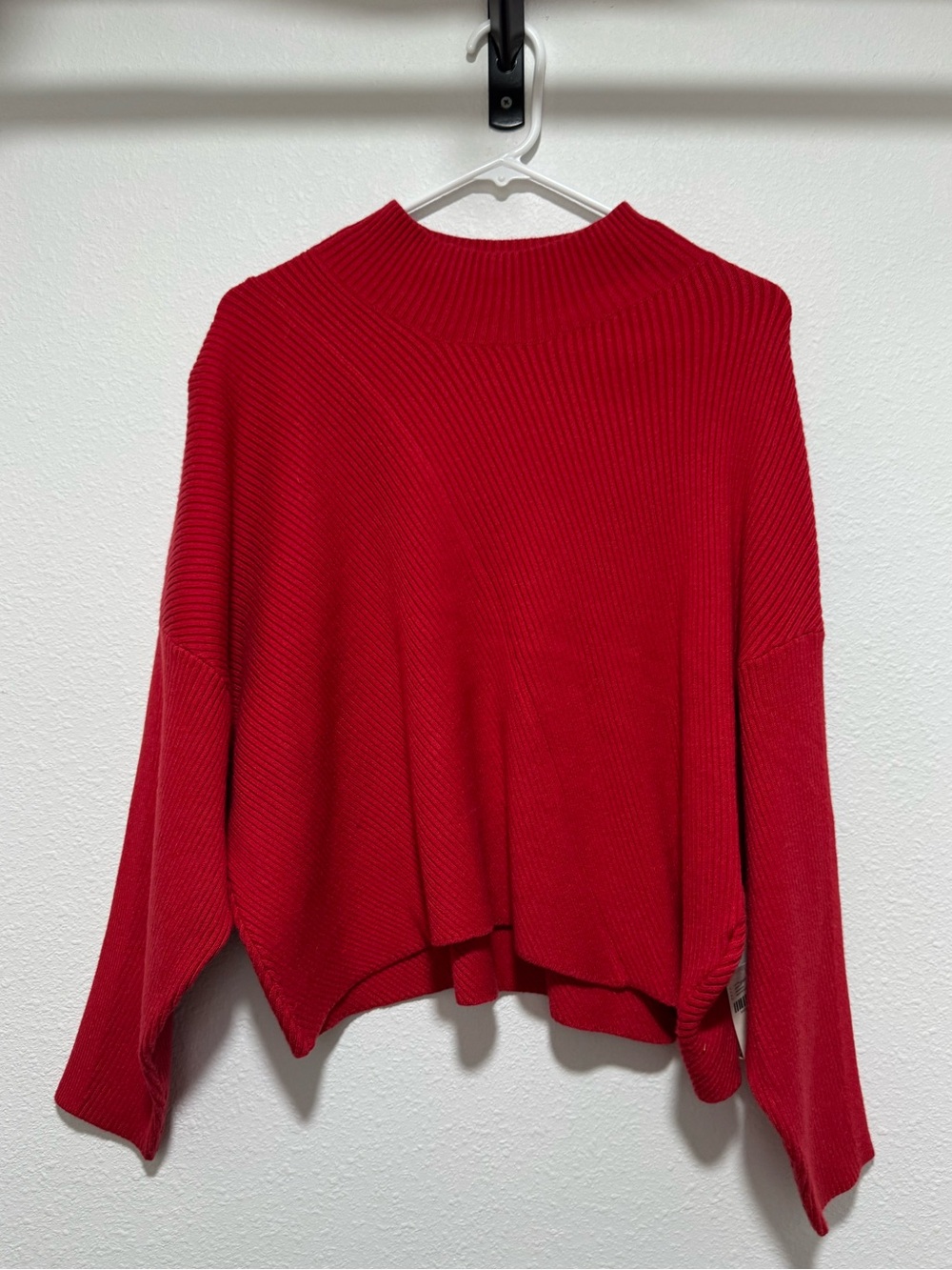 Maeve by Anthropologie Mock Neck Sweater in Red size Medium NWT Holiday Sweater